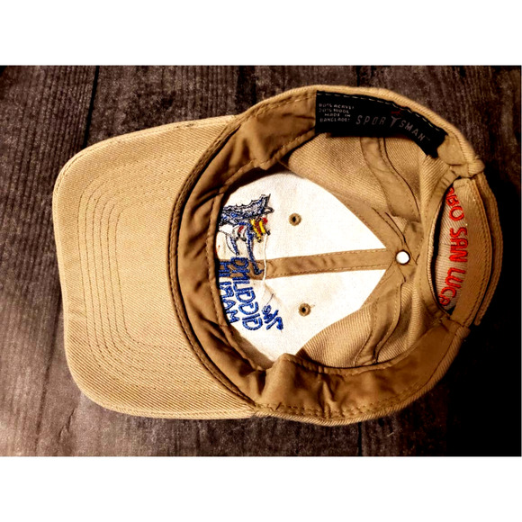 The Giggling Marlin Bar & Grille Cabo San Lucas Adjust. Hat Tan Adult Logo OSFM - Picture 5 of 7